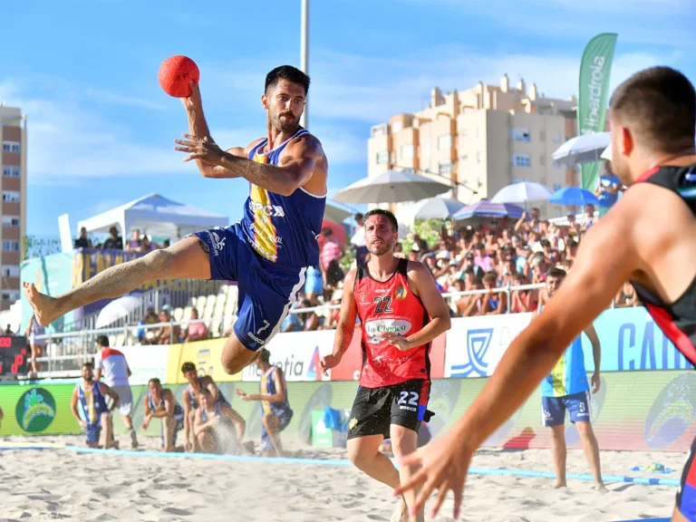 balonmano playa lanzamiento masculino