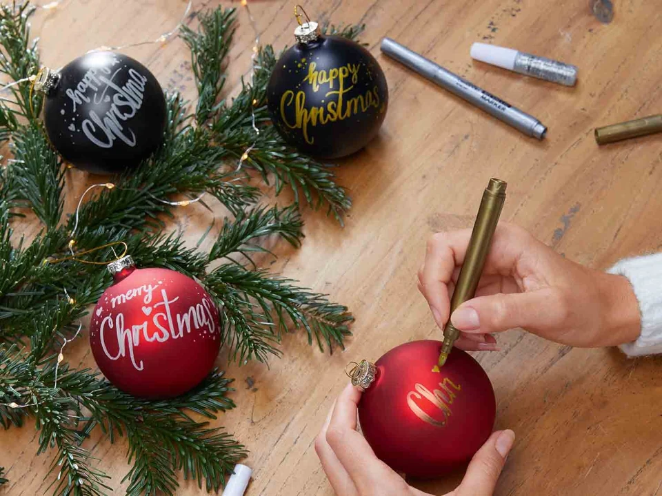 bolas navidad pintar