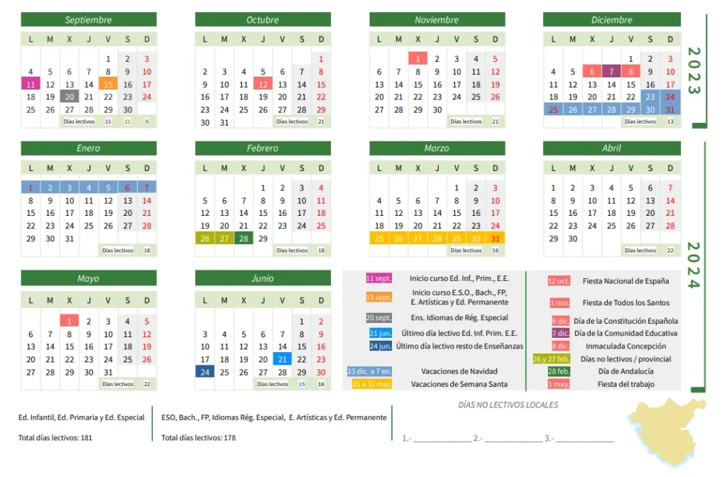 calendario escolar 2023 2024