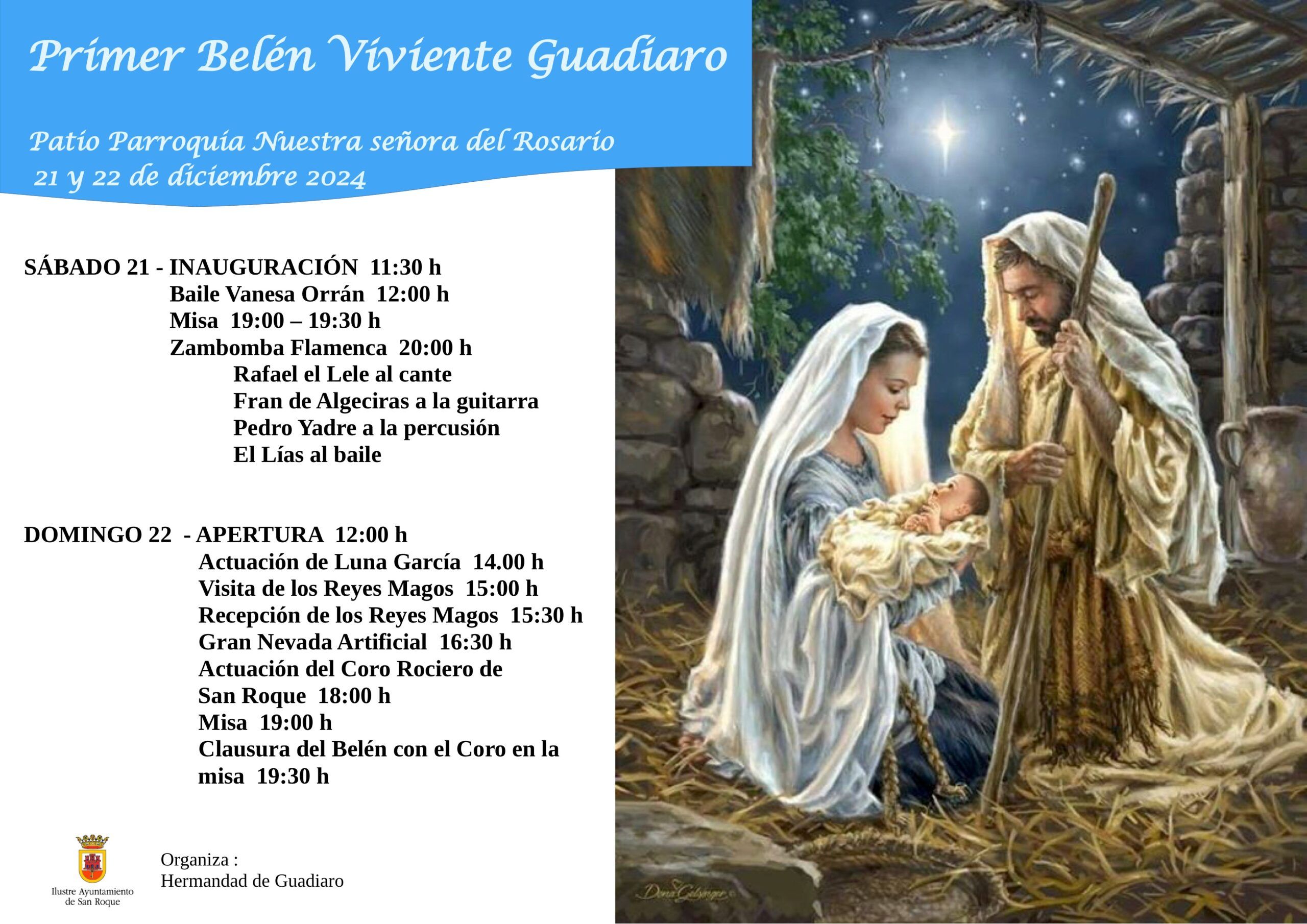 cartel belen viviente 2024 0