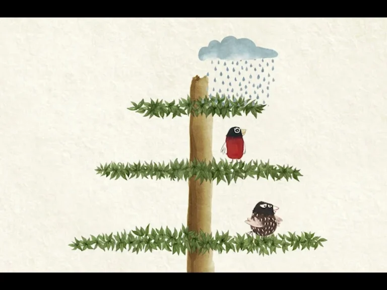 chirimir cuento pajaros arbol lluvia