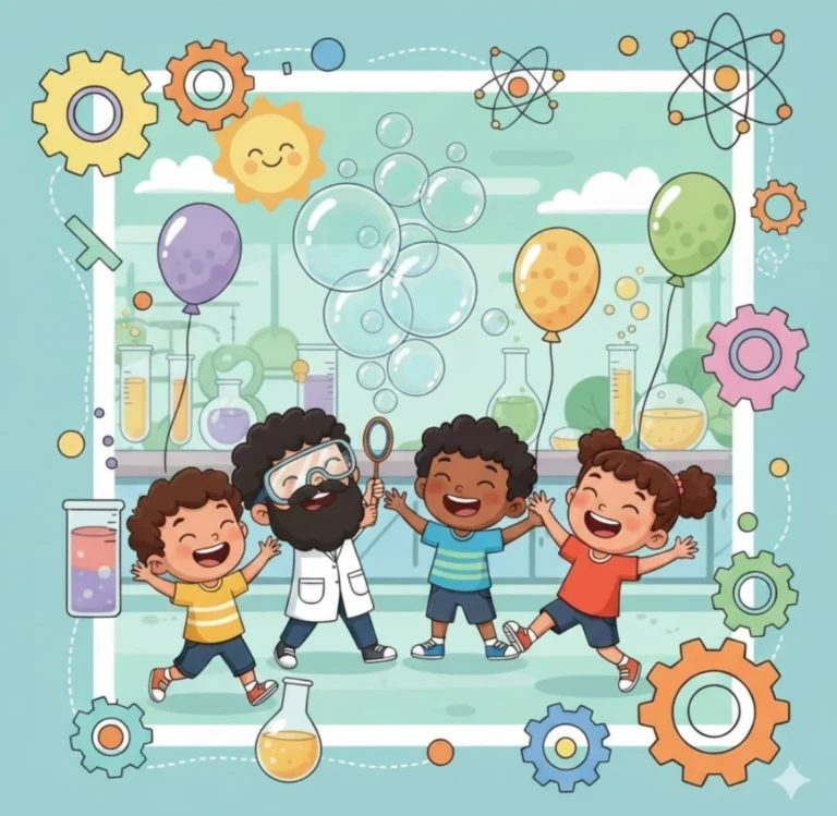 ciencia globos dibujo