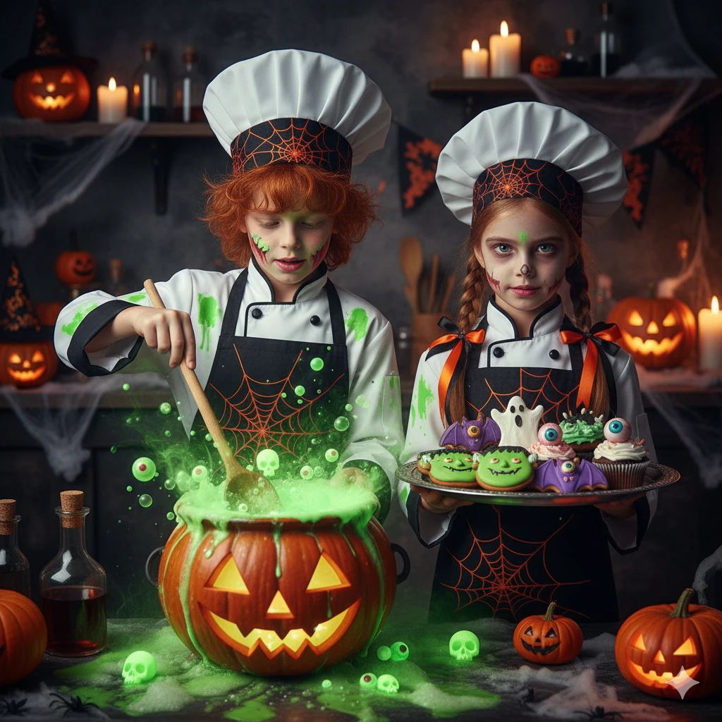 cocina halloween ninos