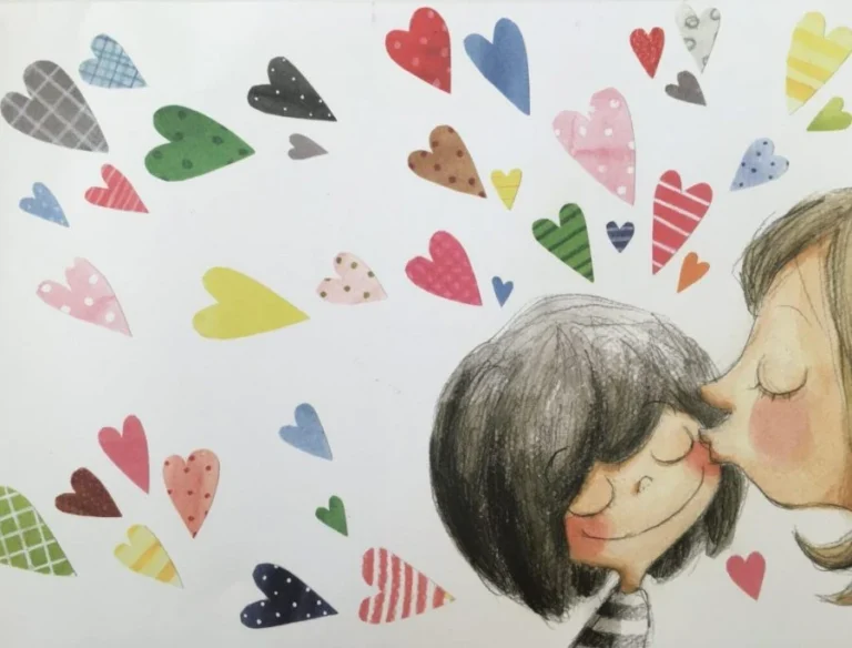 color beso cuento