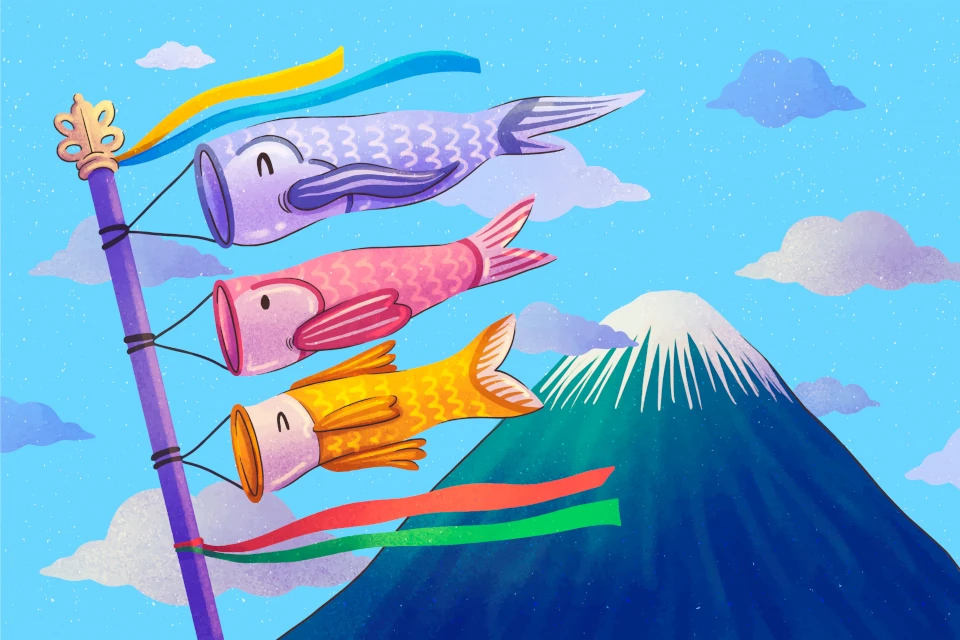 cometas japonesas peces