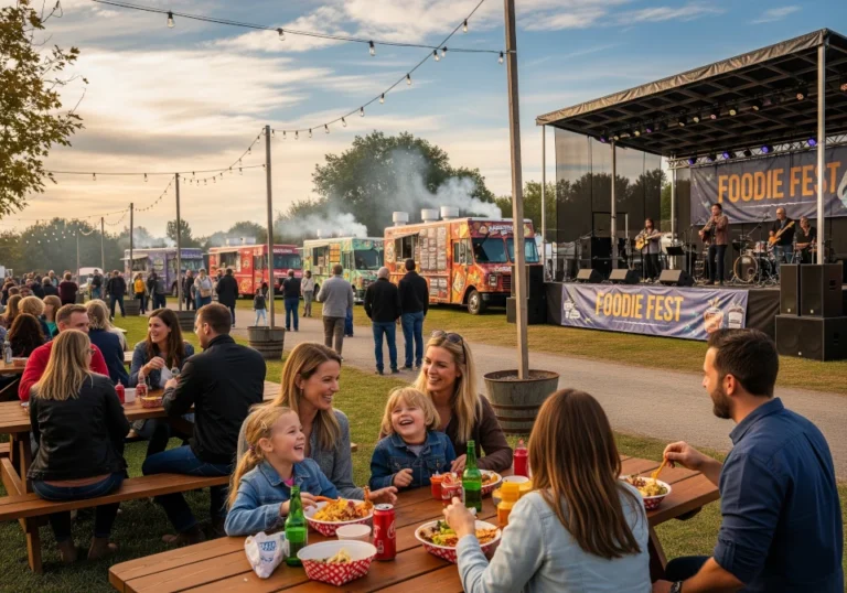 comiendo familia concierto foodtrucks