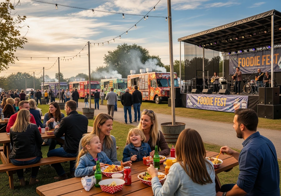 comiendo familia concierto foodtrucks