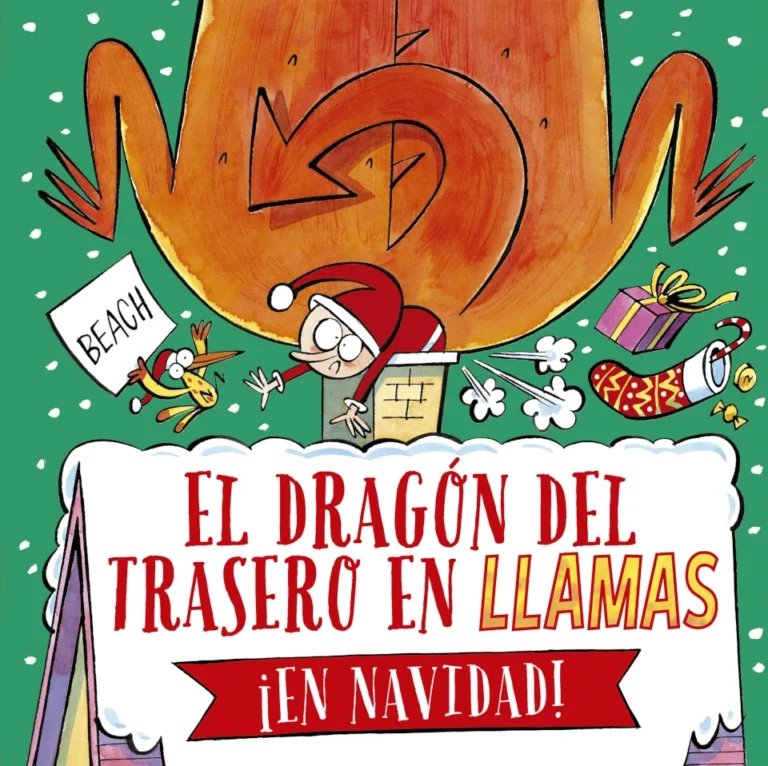 dragon trasero llamas navidad