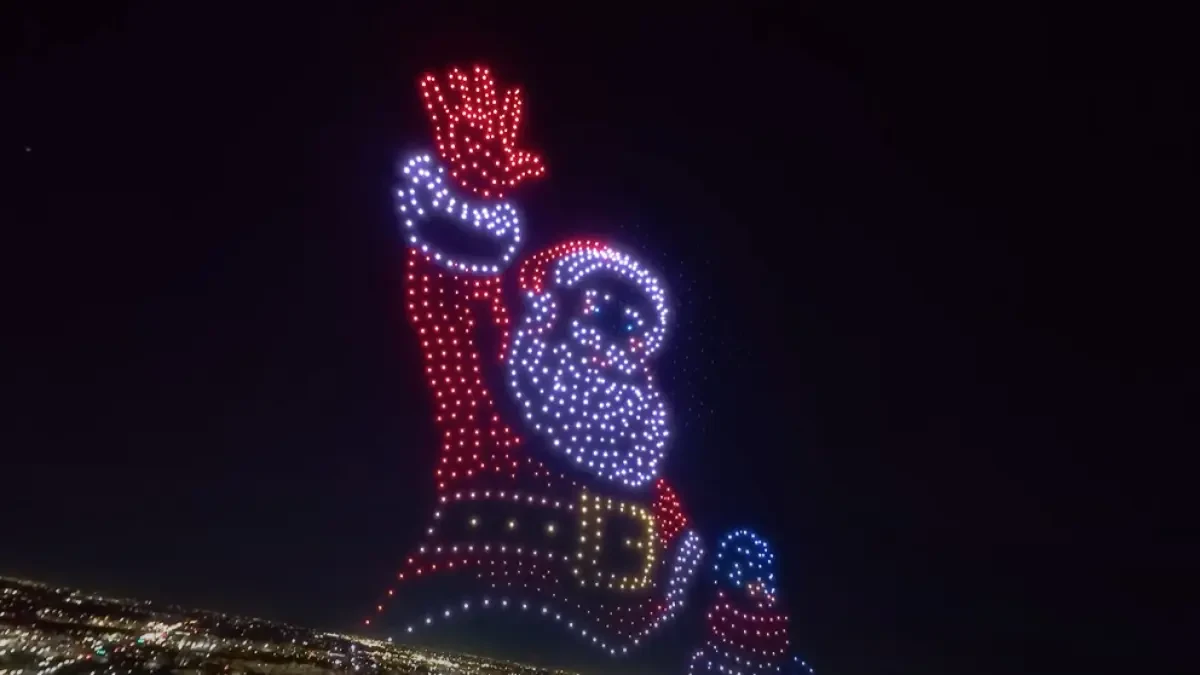 drones papa noel