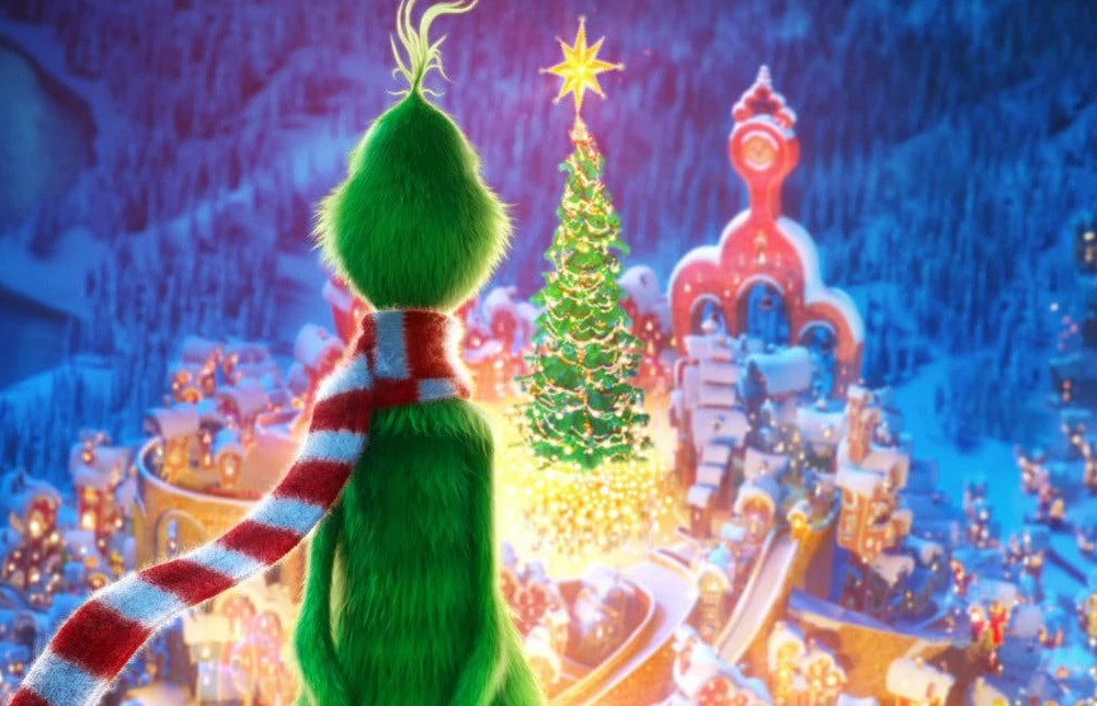 grinch animacion mirando ciudad