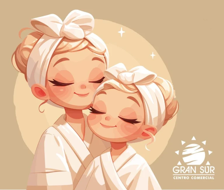 spa cartoon madre hija