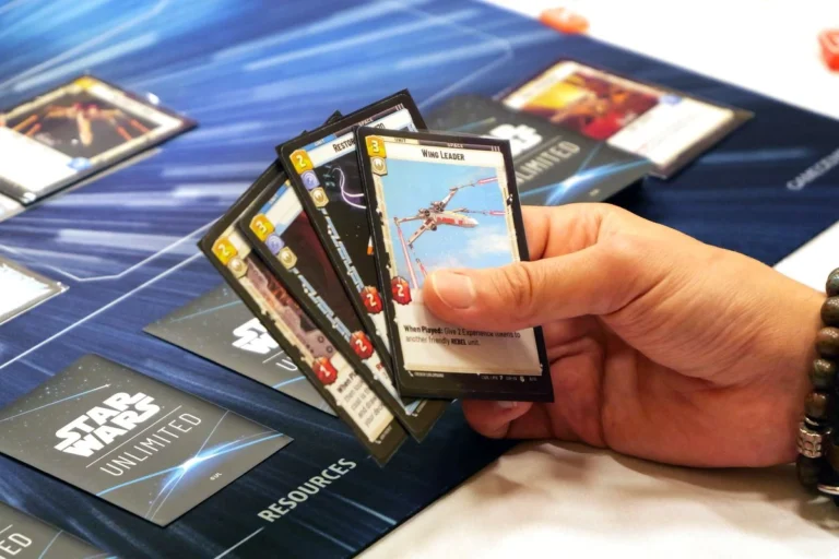 star wars unlimited playing hand