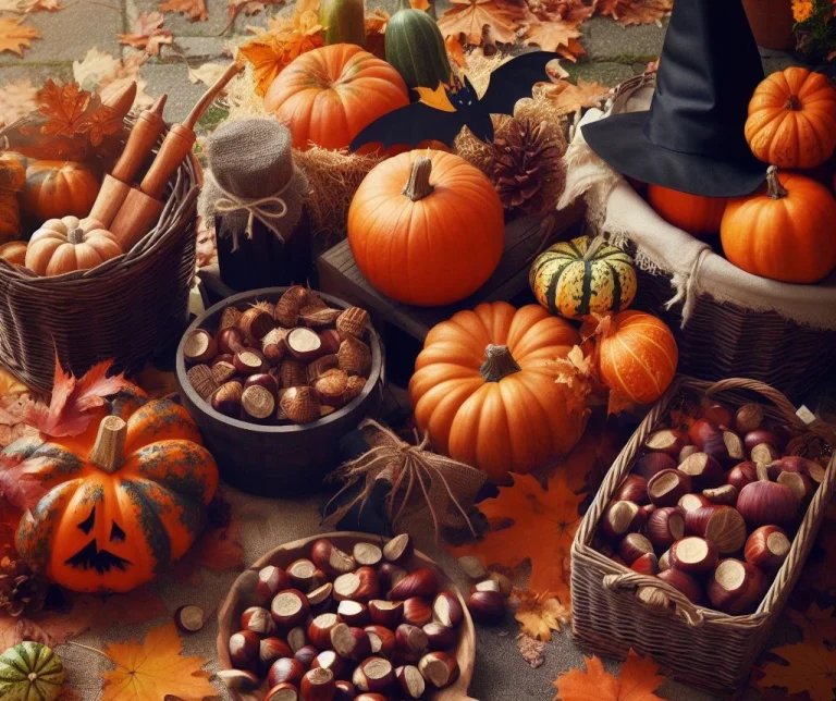 tosantos castanas calabazas
